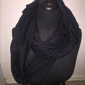 Black Silk Scarf